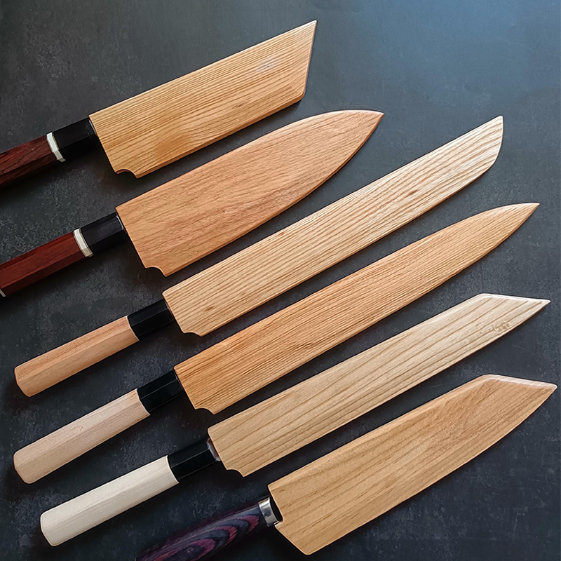 Magnetic Knife Strip - Fodero per coltelli in legno da
