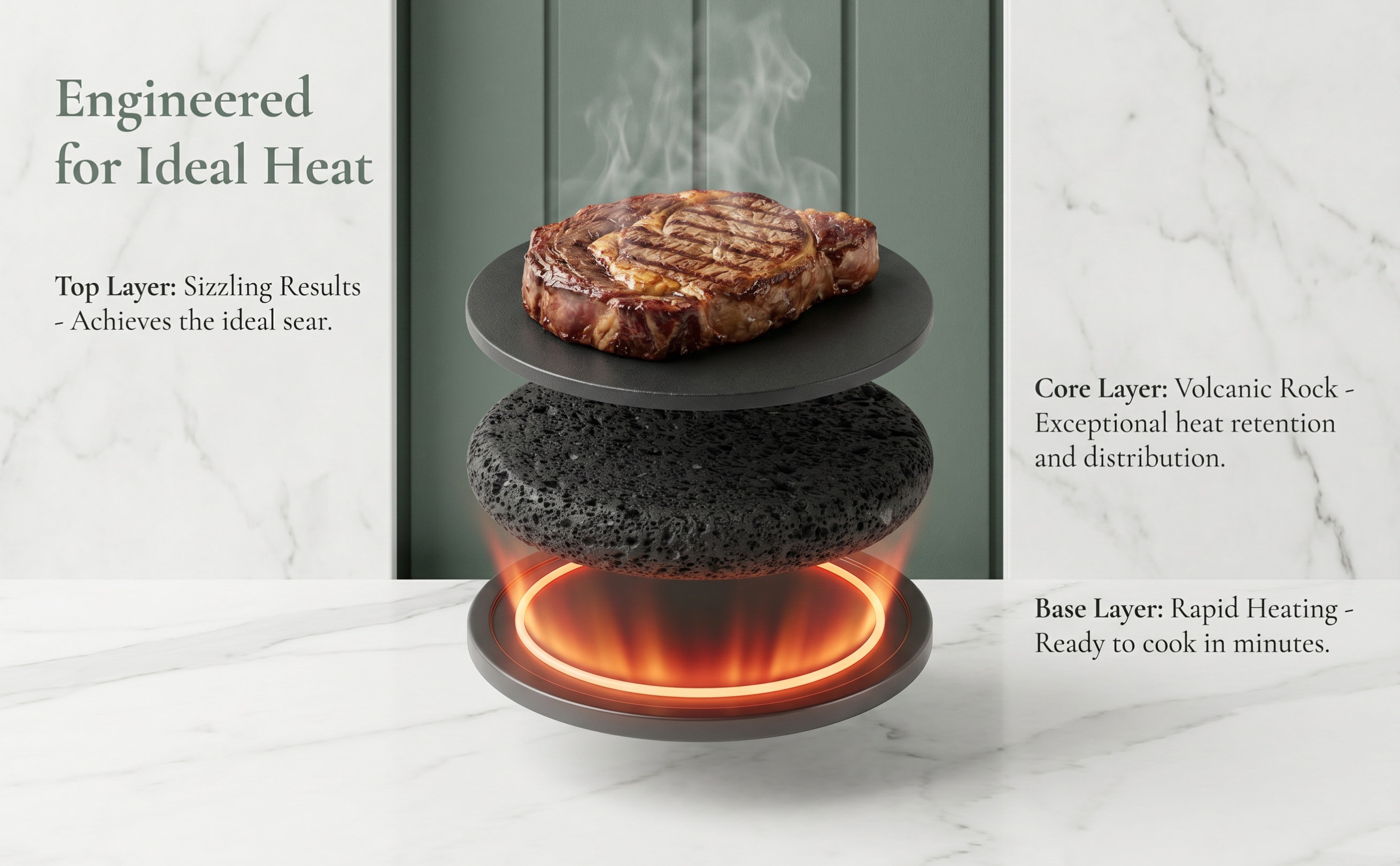 Pizza Stone Baking - Piastra da Cottura in Pietra Vulcanica