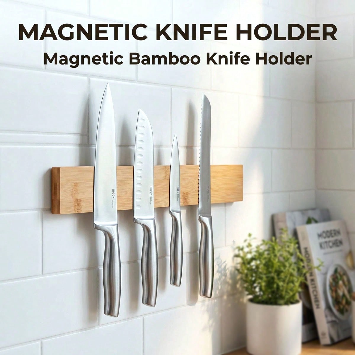 Magnetic Knife Strip - Portacoltelli magnetico con magnete nascosto ultra