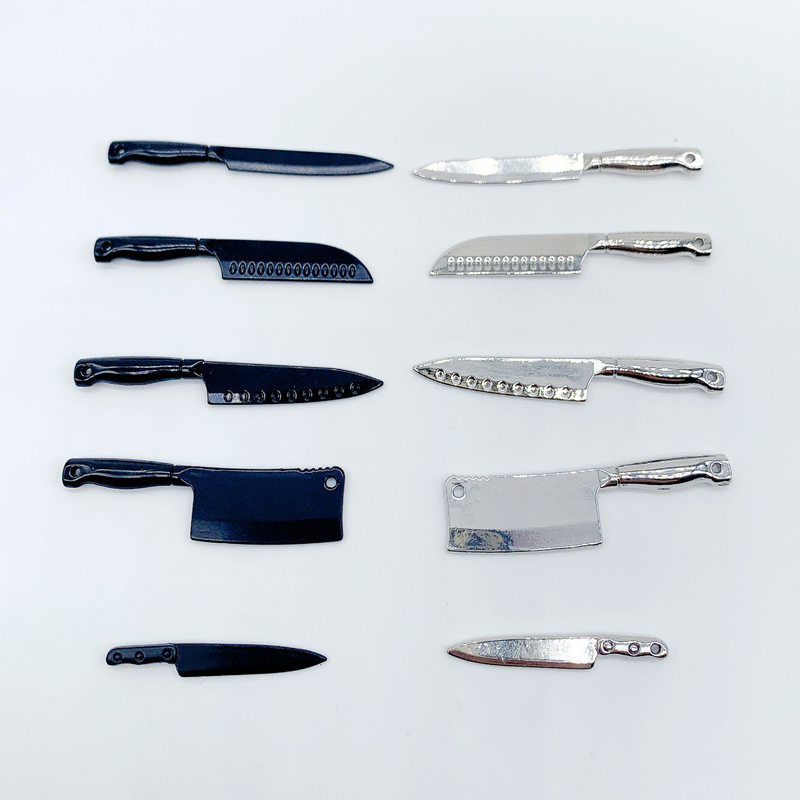 Kitchen Gadgets China - 1/12 casa delle bambole mini coltelli