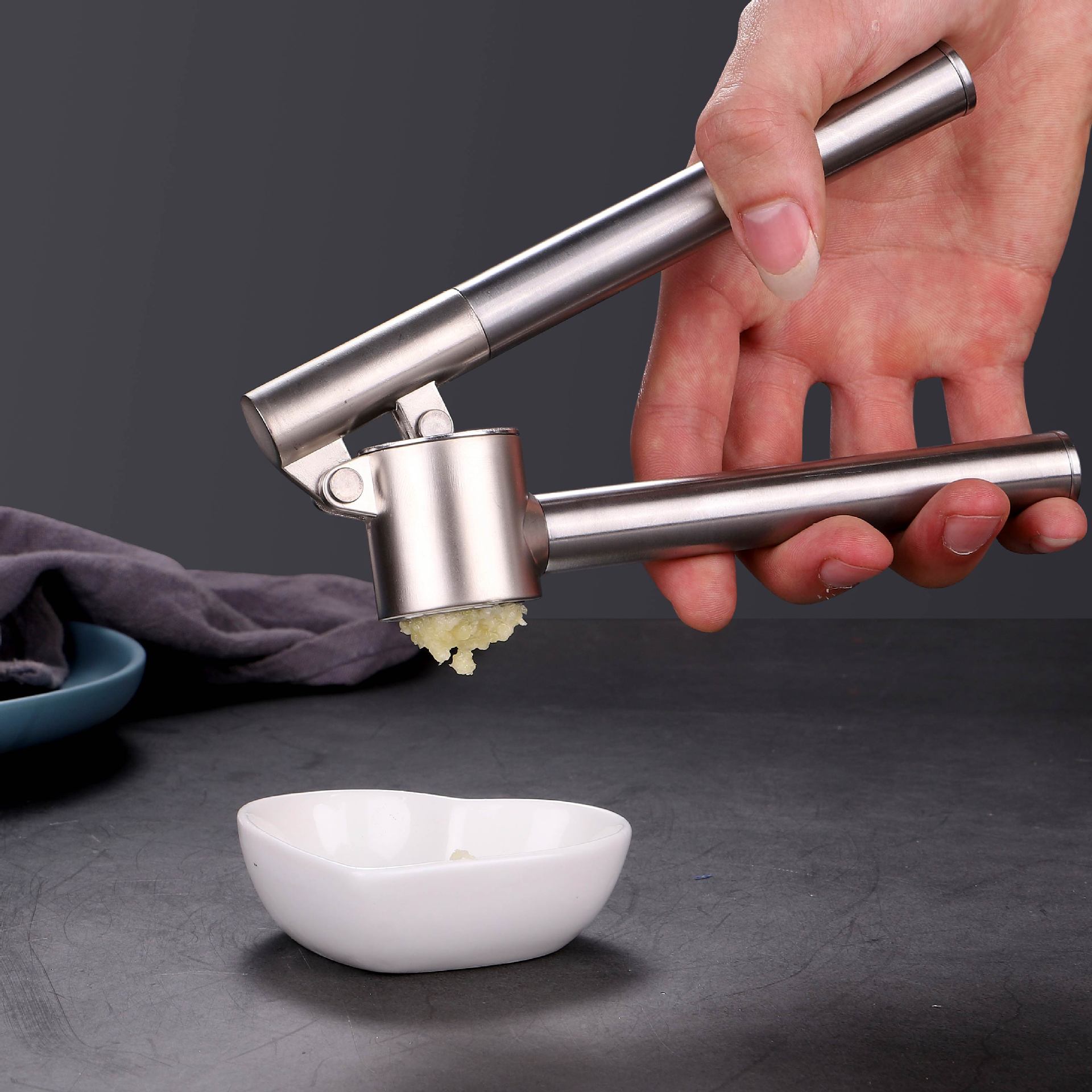 Kitchen Gadgets Garlic - Spremiagli in Acciaio Inox, Trituratore di