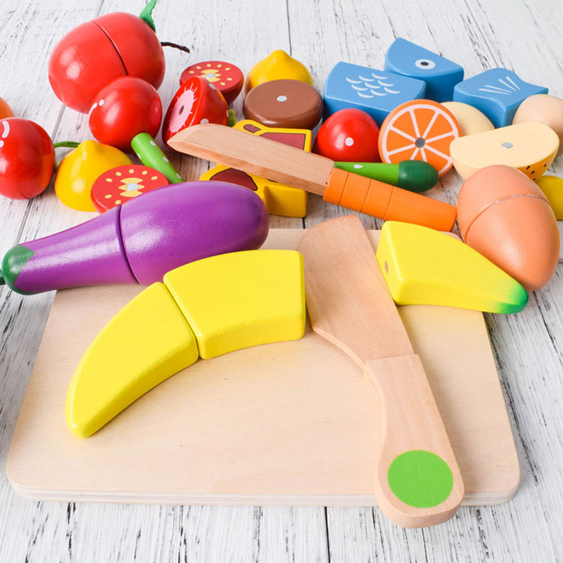 1 pz giocattolo di legno tagli - Kitchen Gadgets For Kids recensione e prezzo